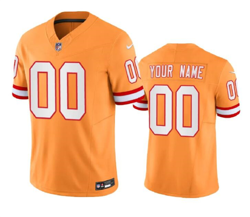 Youth Yellow Tampa Bay Buccaneers Customized 2023 F.U.S.E. Throwback Vapor Untouchable Limited Stitched Football Jersey